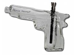 Glass Bong Pistol 23cm - "Peace Pipe"