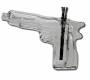 Glass Bong Pistol 23cm - "Peace Pipe" -  Price: 25,50€