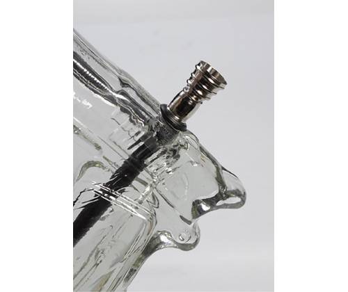 Glass Bong Pistol 23cm - "Peace Pipe" -  Price: 25,50€