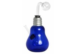 Glass OIL Bong Light Bulb Blue - 16cm