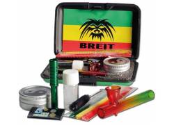 Μίνι Σετ Γυάλινο Πιπάκι με Καθαριστικά και Σίτες