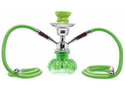 Ναργιλές Hookah Pumpkin Διπλός Πράσινο 2 Hoses - 24cm