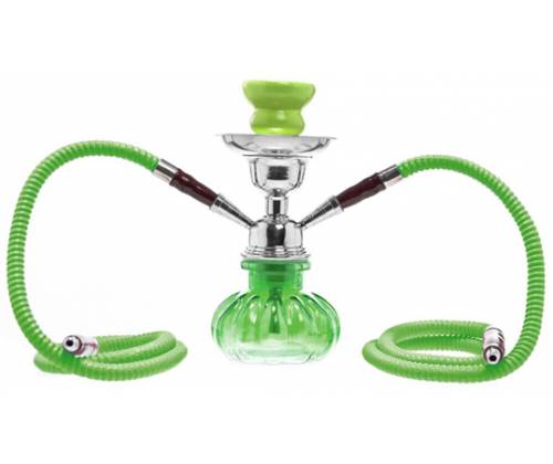 Ναργιλές Hookah Pumpkin Διπλός Πράσινο 2 Hoses - 24cm - Τιμή: 8,90€