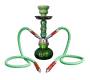 Ναργιλές Hookah Πράσινος Διπλός 2 Hoses - 28cm - Τιμή: 17,90€