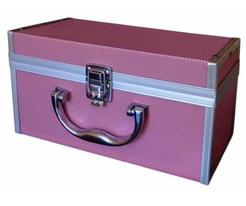 Ναργιλές Hookah Ροζ 1 Hose με Μεταλλικό Βαλιτσάκι - 25cm - Τιμή: 24,50€