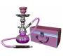 Ναργιλές Hookah Ροζ 1 Hose με Μεταλλικό Βαλιτσάκι - 25cm - Τιμή: 24,50€