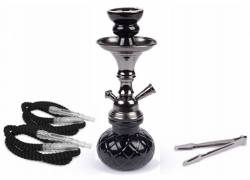 Ναργιλές Hookah Shisha MD Black Dark Gun Μονός 1 Hose - 26cm