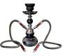 Ναργιλές Hookah Μαύρο Camel 2 Hoses - 27cm - Τιμή: 18,90€