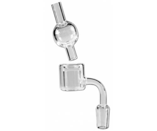 Γυάλινο Bowl για Bong - «Oil» Dabbing Glasbanger Σετ με Oval Cap - SG14mm - Τιμή: 23,50€