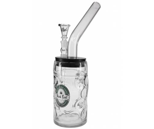 Γυάλινο Bong Ποτήρι Μπύρας Black Leaf Oktoberfest - 37 cm - Τιμή: 35,50€