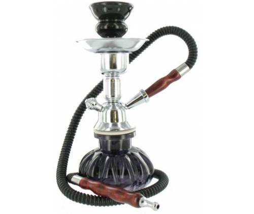 Μίνι Ναργιλές Hookah Μαύρο 1 Hose - 25cm - Τιμή: 12,90€