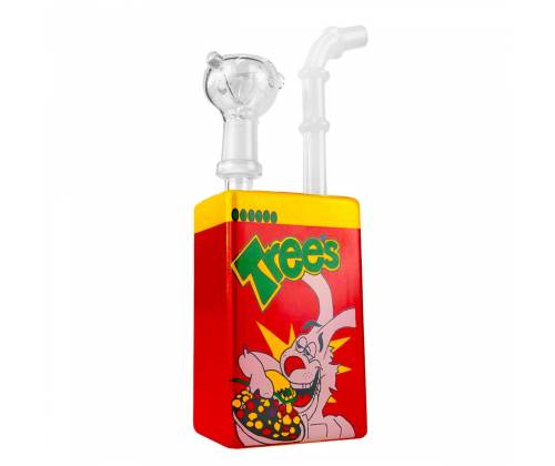 Glass Bong Juice Glass Cartoon Rabbit Breakfast Red - 19cm -  Price: 25,40€