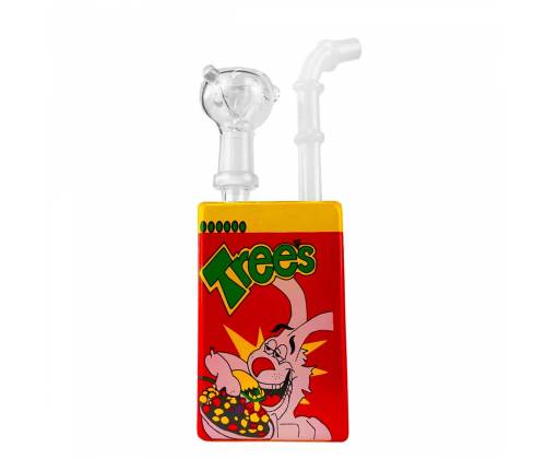 Glass Bong Juice Glass Cartoon Rabbit Breakfast Red - 19cm -  Price: 25,40€