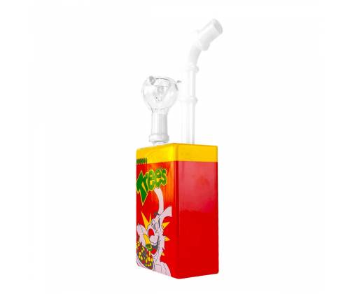 Glass Bong Juice Glass Cartoon Rabbit Breakfast Red - 19cm -  Price: 25,40€