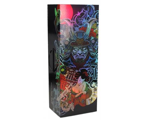 Γυάλινο Bong IN BOX Black Leaf Percolator  | Ronin & Geisha 50cm - Τιμή: 129,00€