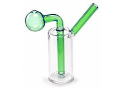 Γυάλινο Oil Bong Sertiko «Mini Hand Cylinder» Πράσινο - 12cm