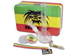 Σετ Μίνι Bong με Grinder και Γυάλινη Πίπα