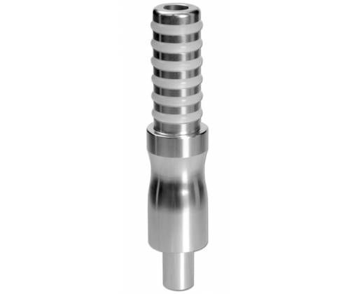 Επιστόμιο Αλουμινίου Για Ναργιλέ Ασημί Big Ø 2cm - Μήκος 12cm - Τιμή: 4,50€