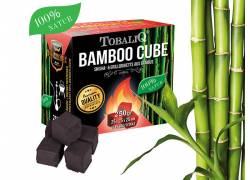 Καρβουνάκια για Ναργιλέ τετράγωνα Tobaliq Bamboo (26mm) - 250gr
