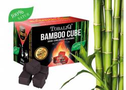 Καρβουνάκια για Ναργιλέ τετράγωνα Tobaliq Bamboo (26mm) - 500gr
