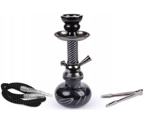 Ναργιλές Hookah Shisha Black Dark Gun Μονος 1 Hose - 26cm - Τιμή: 18,50€