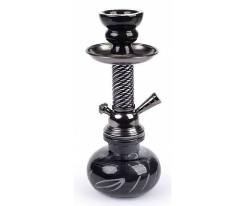 Ναργιλές Hookah Shisha Black Dark Gun Μονος 1 Hose - 26cm - Τιμή: 18,50€