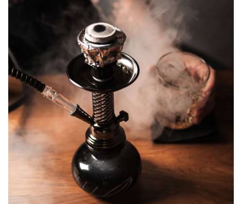 Ναργιλές Hookah Shisha Black Dark Gun Μονος 1 Hose - 26cm - Τιμή: 18,50€