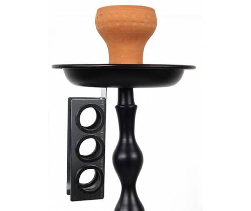 Υποδοχή Συγκράτησης (Holder) για 3 Σωλήνες Ναργιλέ - Μεταλλικό - Τιμή: 4,30€