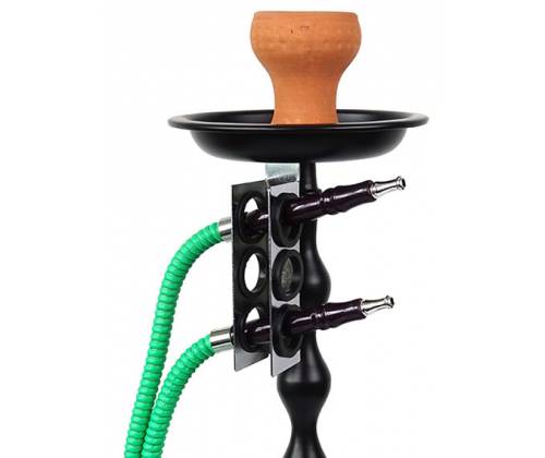 Υποδοχή Συγκράτησης (Holder) για 3 Σωλήνες Ναργιλέ - Μεταλλικό - Τιμή: 4,30€