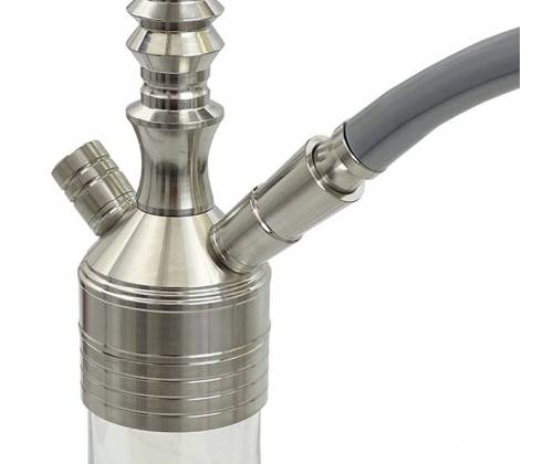 Ναργιλές Hookah Shisha «Illustria» Excusive Premium (Ατσάλι και Γυαλί) - 60cm - Τιμή: 129,00€