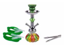 Ναργιλές Hookah Shisha MD Multicolor Διπλός 2 Hoses - 27cm