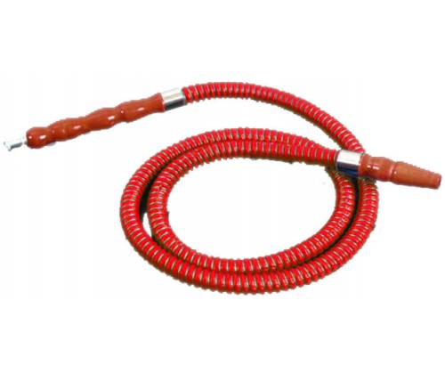 Σωλήνας Για Ναργιλέ Κόκκινος MD με Ξύλινα Επιστόμια - 100cm - Τιμή: 2,50€