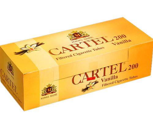 Cartel Empty Cigarettes - Vanilla 200pcs. -  Price: 1,40€