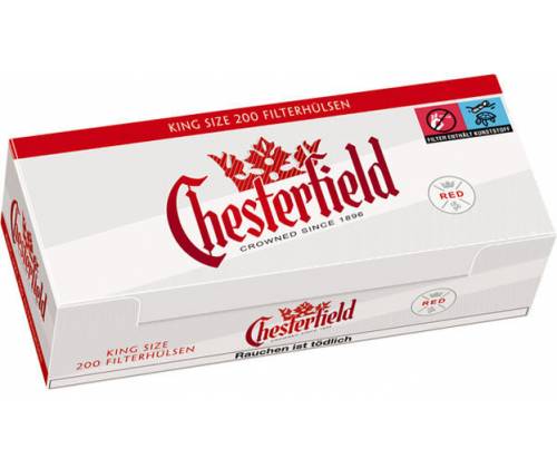 Chesterfield Αδεια Τσιγάρα Red - 200τεμ. - Τιμή: 1,90€