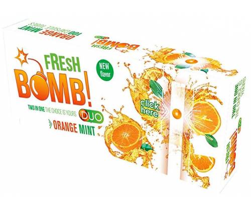 Fresh Bomb Άδεια Τσιγάρα Click Tubes Orange Mint - 100τεμ. - Τιμή: 3,60€