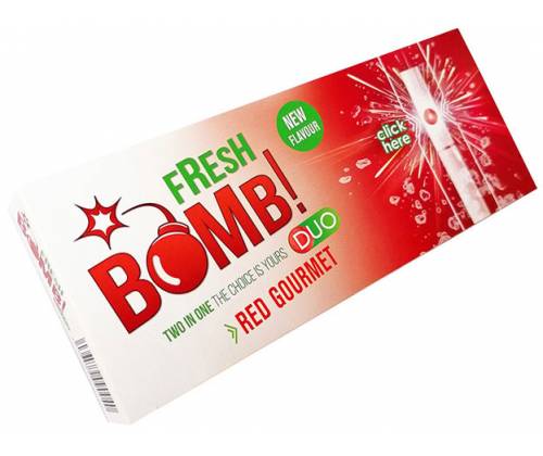 Fresh Bomb Empty Cigarettes Click Tubes Red Gourmet Strawberry - 100pcs -  Price: 3,60€