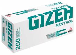GIZEH Empty Menthol Cigarettes - Mint - 200pcs.