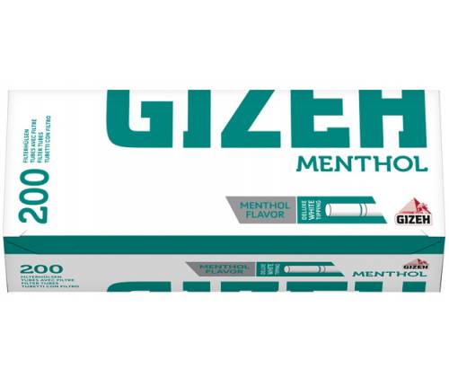 GIZEH Άδεια Τσιγάρα Menthol - Μέντα - 200τεμ. - Τιμή: 3,30€