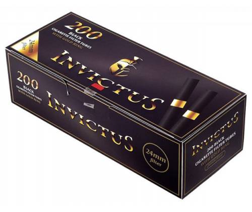 Invictus Black Αδεια Τσιγάρα με Φίλτρο 24mm - 200τεμ. - Τιμή: 2,40€