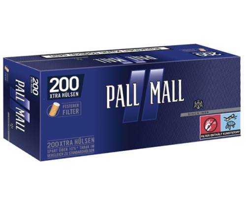 Pall Mall Xtra Smooth Taste Empty Cigarettes Blue - 200pcs - Price: 2,70€