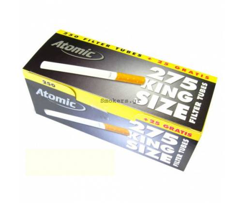 Atomic Άδεια Τσιγάρα - 275τεμ. - Τιμή: 1,60€