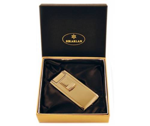 Αναπτήρας Πολυτελείας με Διπλή Φλόγα Αντιανεμικός Χρυσό 023G - Τιμή: 13,50€