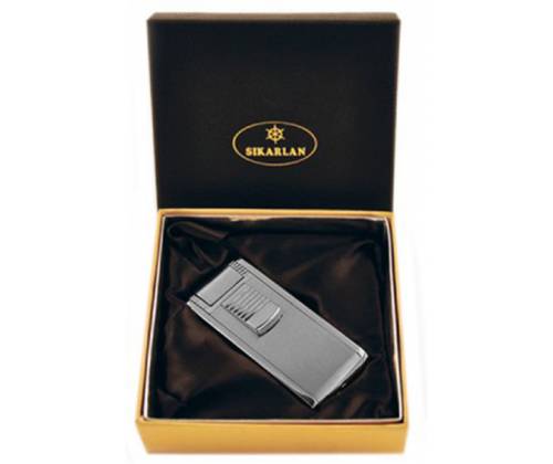 Αναπτήρας Πολυτελείας με Διπλή Φλόγα Αντιανεμικός Ασημί 023s - Τιμή: 13,50€