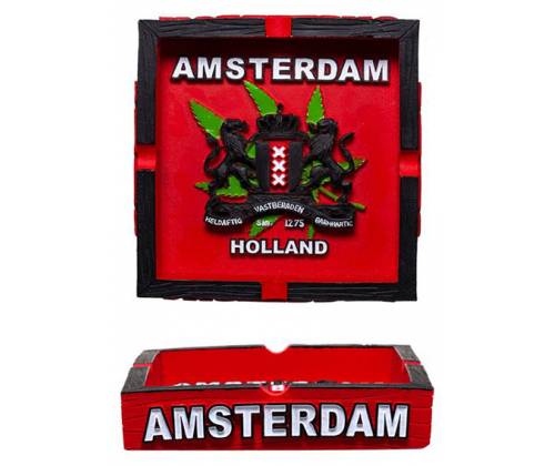Τασάκι - Amsterdam Logo 03 - 11x11cm -  Price: 7,50€
