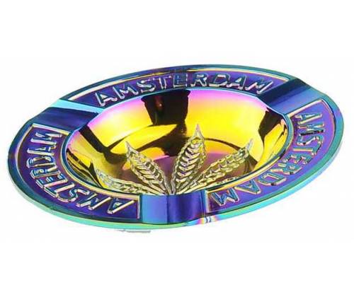 Μεταλλικό Τασάκι Amsterdam & Leaf Rainbow - Διάμετρος 100mm -  Price: 8,90€
