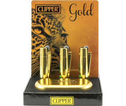 Clipper Αναπτήρας Μεταλλικός Μεγάλος - Amsterdam Amnesia Gold Metal - Τιμή: 12,50€