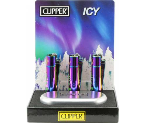 Clipper Αναπτήρας Μεταλλικός Μεγάλος - Amsterdam Amnesia Icy Metal - Τιμή: 12,50€