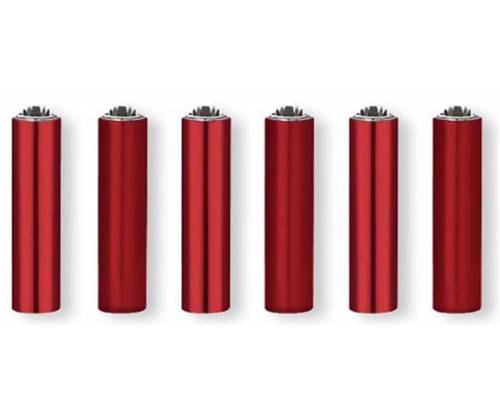 Μεταλλική Θήκη με Αναπτήρα Clipper Μικρό - Electric Red - Τιμή: 3,85€
