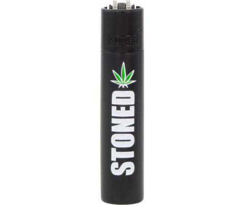 Clipper Αναπτήρας Μεταλλικός Μεγάλος - Amsterdam Stoned Black Metal - Τιμή: 12,50€