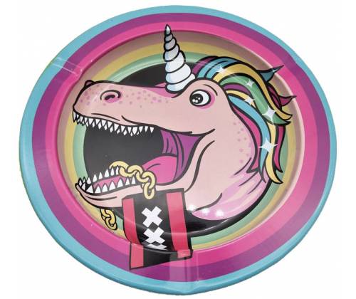 Μεταλλικό Τασάκι - Σχέδιο XXX Unicorn - Τιμή: 2,20€
